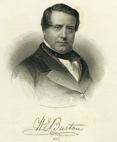 William Evans Burton, Engraved by W. G. Jackman, 1875 by Mathew B. Brady